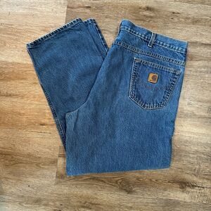 Vintage Carhartt Mens 44x30 Relaxed Fit Jeans Union Made In USA Straight